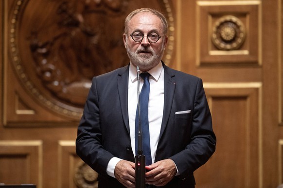 French Senate - Paris Senator Joel Guerriau attends a session of questions to the government in the Senate, on July 16, 2020 in Paris, France.  Photo by David Niviere/ABACAPRESS.COM PARIS France PUBLI ...