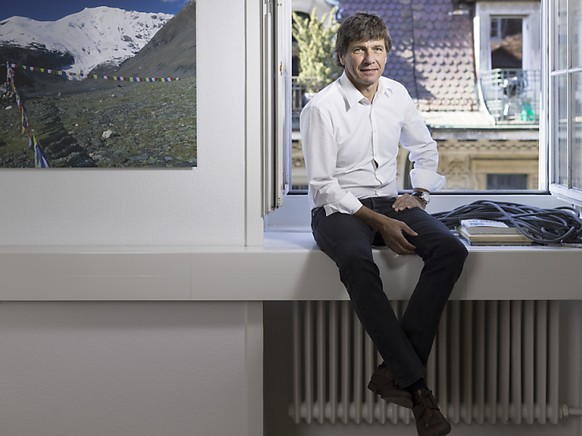 Etwas weniger entspannt aus auf diesem Bild aus dem Jahr 2015 in der Globetrotter-Filiale in Bern: CEO Andr