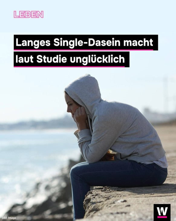 <p>Wer lange Single ist, ist eher unglücklich.</p>