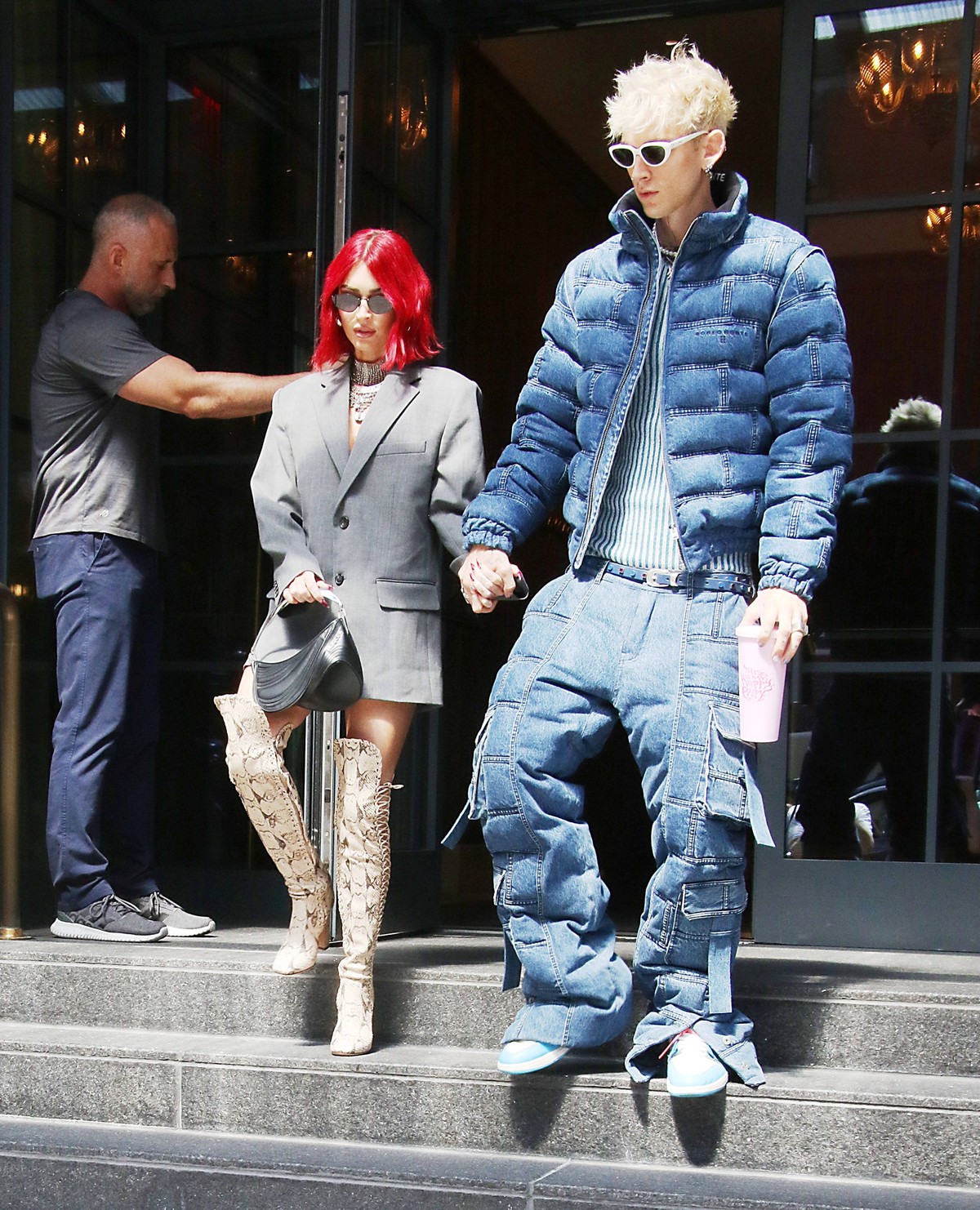 NEW YORK, NY- September 5: Megan Fox and Machine Gun Kelly seen out and about in New York City on September 05, 2023. PUBLICATIONxNOTxINxUSA Copyright: xRWx