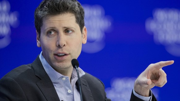 FILE - OpenAI CEO Sam Altman participates in the &quot;Technology in a turbulent world&quot; panel discussion during the annual meeting of the World Economic Forum in Davos, Switzerland, on Jan. 18, 2 ...