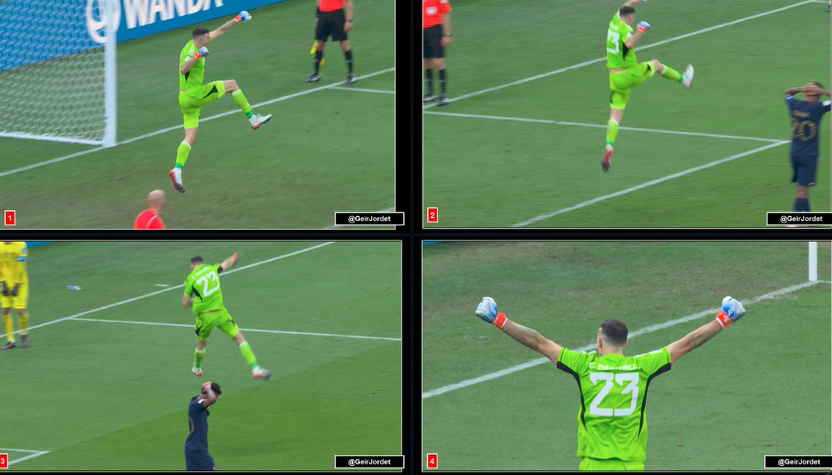 Les célébrations bruyantes d'Emiliano Martinez.