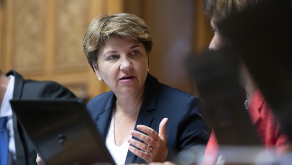 Viola Amherd, CVP-VS, spricht an der Herbstsession der Eidgenoessischen Raete, am Donnerstag, 27. September 2018 im Nationalrat in Bern. (KEYSTONE/Anthony Anex)