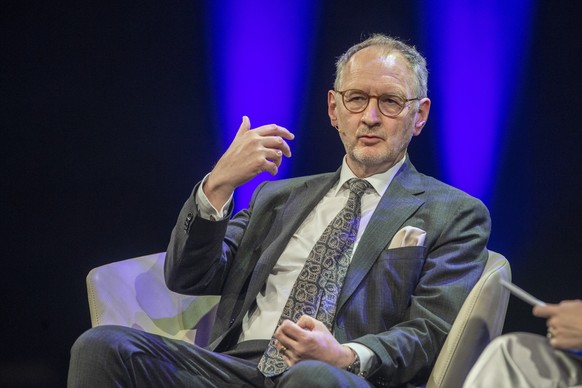 Der Praesident Verlegerverband Schweizer Medien, Andrea Masueger anlaesslich des Swiss Media Forum vom Donnerstag, 11. Mai 2023 im KKL in Luzern. (KEYSTONE/Urs Flueeler)