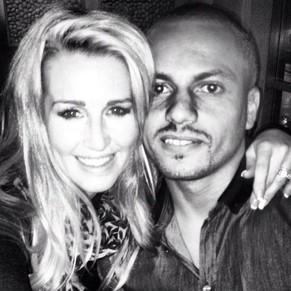 Leanne mit Ehemann Wes Brown.