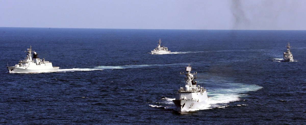 FILE - In this Oct. 19, 2012, file photo, Chinese navy vessels take part in a drill in the waters off Zhoushan in east China's Zhejiang province. China says it will increase its defense spending  ...
