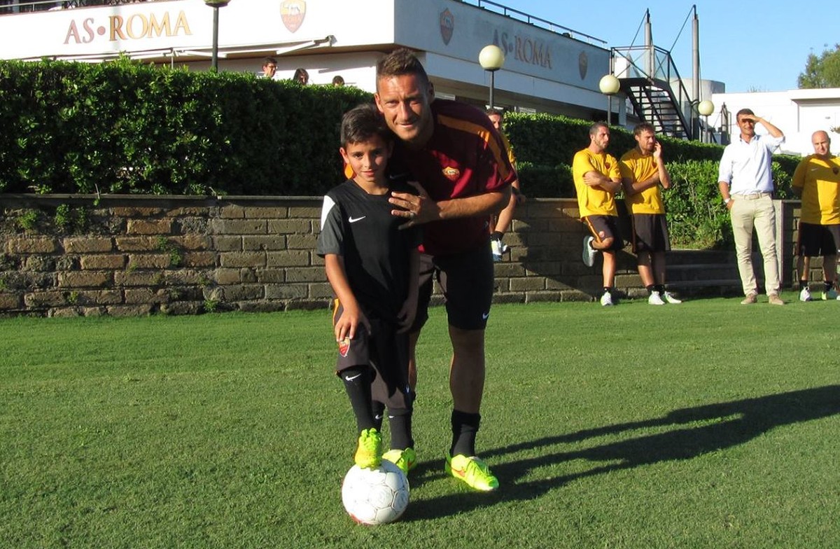 Tomaselli im Trainingscamp der Roma.