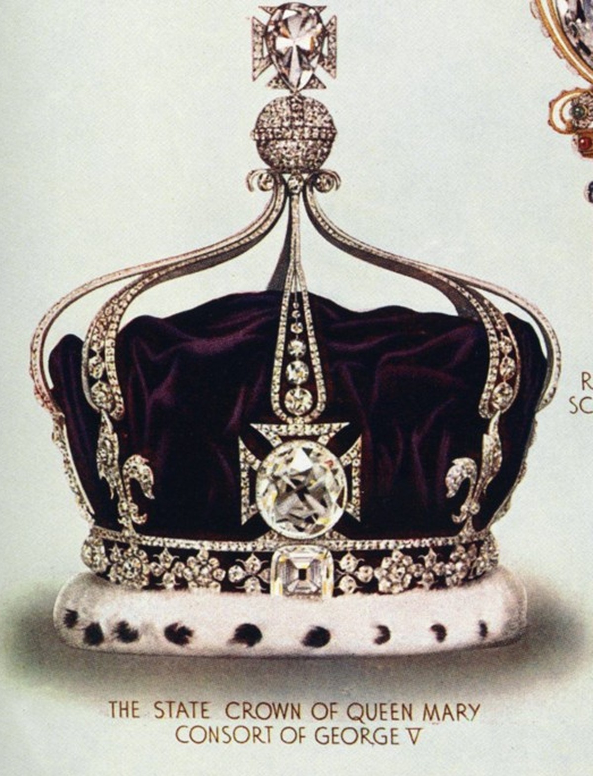 Bildnummer: 60100530 Datum: 01.01.1900 Copyright: imago/United Archives International Symbols of Imperial Majesty: The Royal Crowns and Sceptre - St. Edward s crown (top left); The Imperial State Crow ...