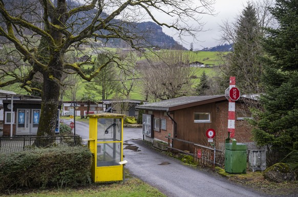 Das Gebiet um den Campingplatz Buosingen oberhalb der Lauerzersee in der Gemeinde Arth-Goldau.