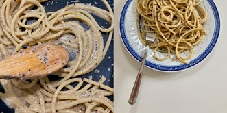 Geschafft! Nach x-mal Scheitern habe ich die perfekte Cacio e Pepe hinbekommen 💪💪💪