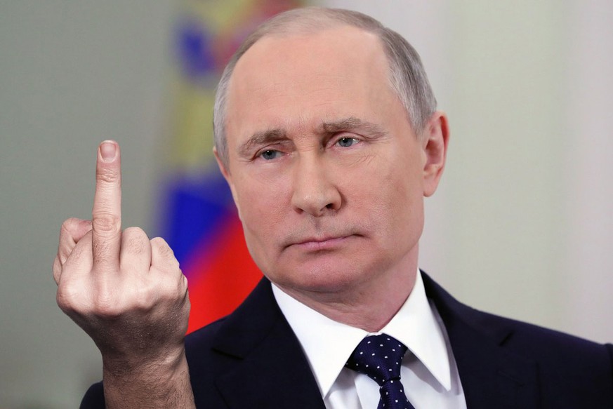 Zeigt dem Westen den Mittelfinger: Wladimir Putin.