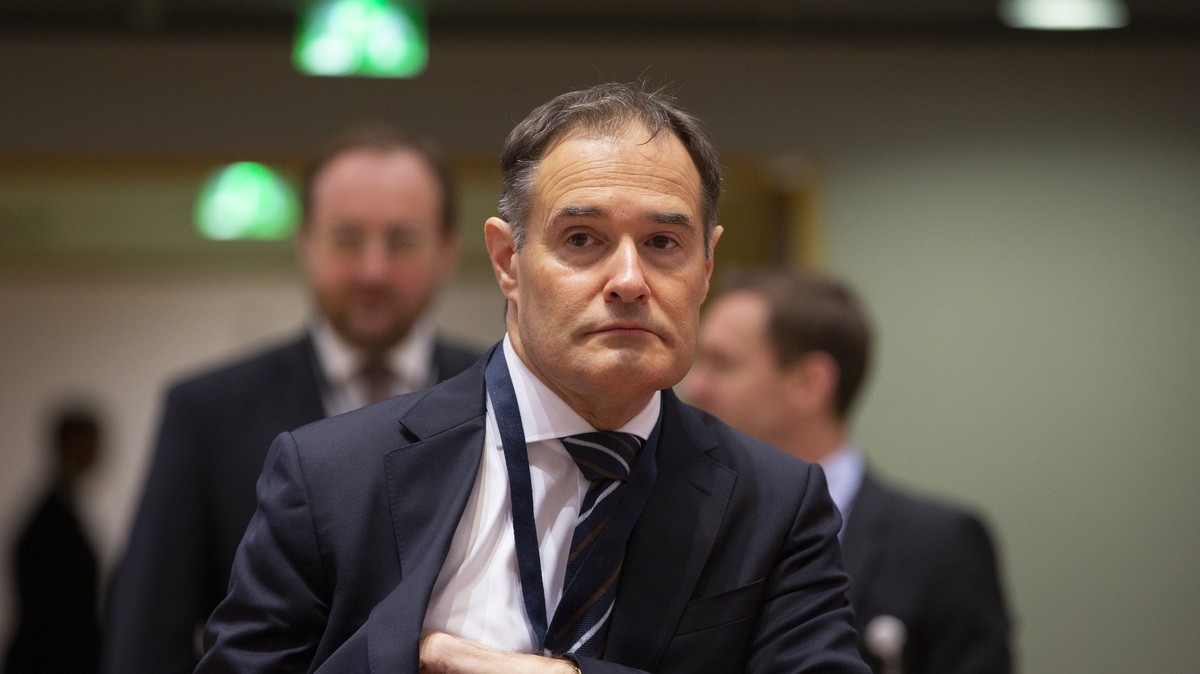 File - In this Monday, Dec. 2, 2019 file photo, Fabrice Leggeri, Executive Director of Frontex, attends a meeting of EU Interior ministers at the EU Council building in Brussels. European Union lawmak ...
