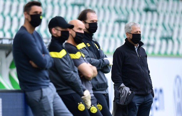 Fussball Trainer Lucien Favre Dortmund Wolfsburg, 23.05.2020, Fussball Bundesliga, VfL Wolfsburg - Borussia Dortmund Wolfsburg Nur f