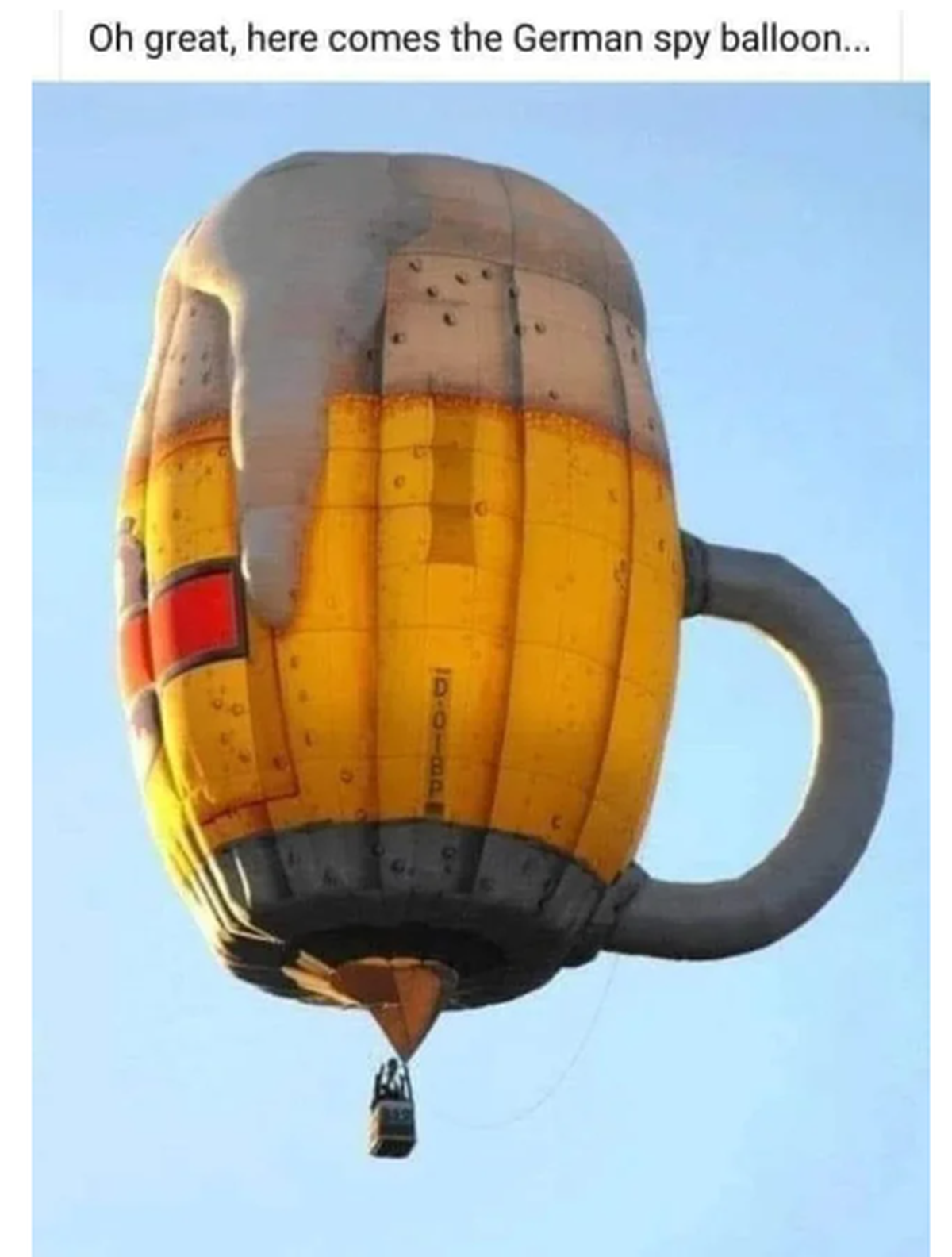 Deutscher Humor: Bier-Ballon