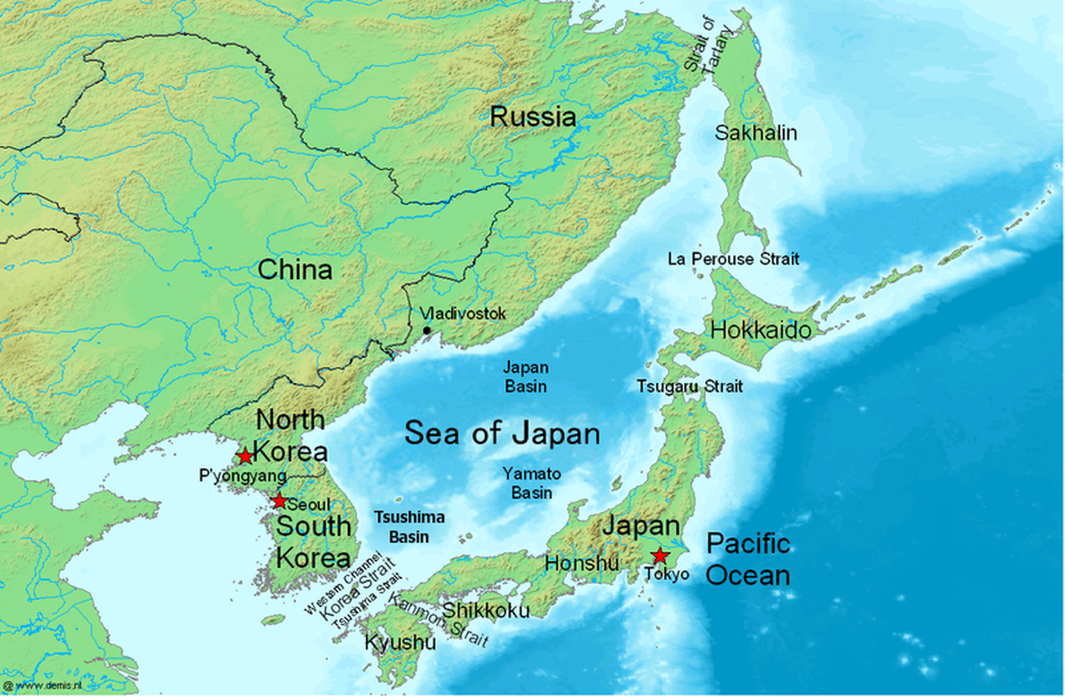 Sea of Japan without East Sea in Parenthesis.
https://commons.wikimedia.org/w/index.php?curid=18313883