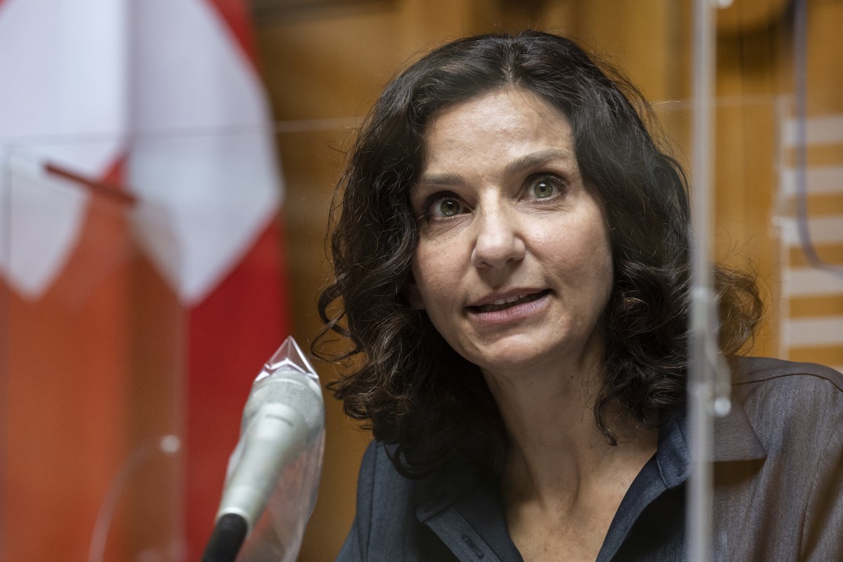 Gabriela Suter, SP-AG, spricht zur Debatte um Organspenden an der Sondersession des Nationalrats, am Mittwoch, 5. Mai 2021 in Bern. (KEYSTONE/Alessandro della Valle)