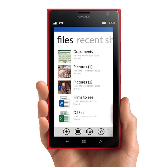 Die OneDrive-App gibt es für Windows Phone, Android und das iPhone.