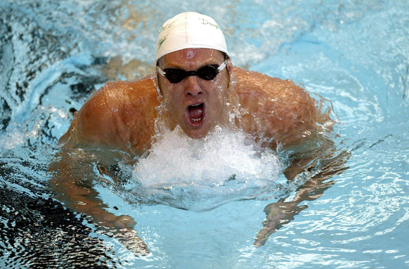 Xavier Marchand (Frankreich) Schwimmen LM Herren Championnat de France 2003, Landesmeisterschaft, Französische Meisterschaft, Schwimmsport Einzelbild Saint Etienne, St. PUBLICATIONxNOTxINxFRAxBEL PUBL ...