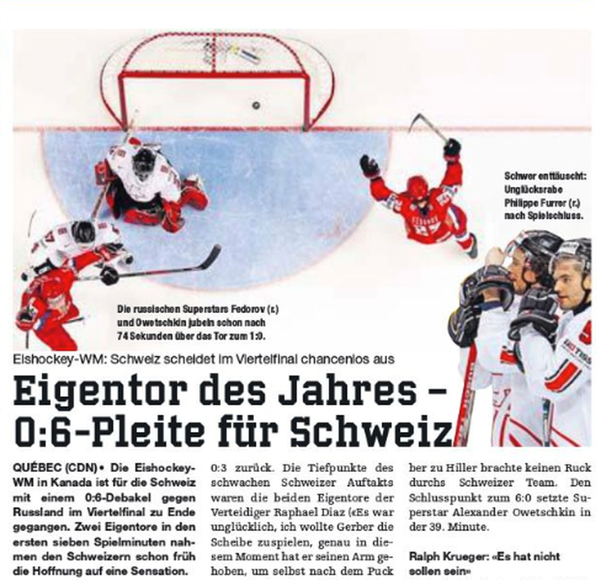 Die Pendlerzeitung «heute» am 15. Mai 2008.
