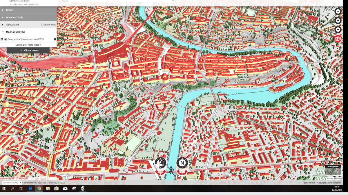 Die Schweiz in 3D: Das neue Kartenmodell von Swisstopo