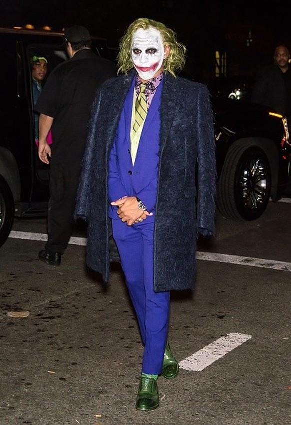 NEW YORK, NY - OCTOBER 31: Lewis Hamilton is seen arriving at Heidi Klum&#039;s 17th Annual Halloween Party at Vandal on October 31, 2016 in New York City. (Photo by Gilbert Carrasquillo/FilmMagic)