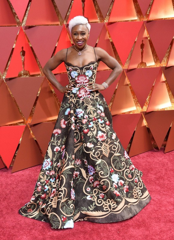 Actress Cynthia Erivo arrives on the red carpet for the 89th annual Academy Awards at the Dolby Theatre in the Hollywood section of Los Angeles on February 26, 2017. PUBLICATIONxINxGERxSUIxAUTxHUNxONL ...