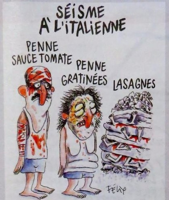 Die umstrittene Karikatur des französischen Satiremagazins Charlie Hebdo.