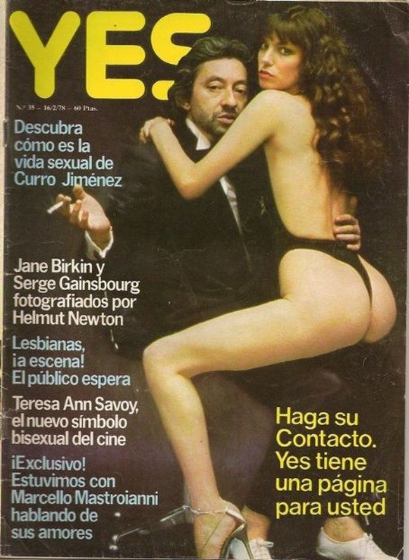 Jane Birkin und Serge Gainsbourg, Februar 1978.