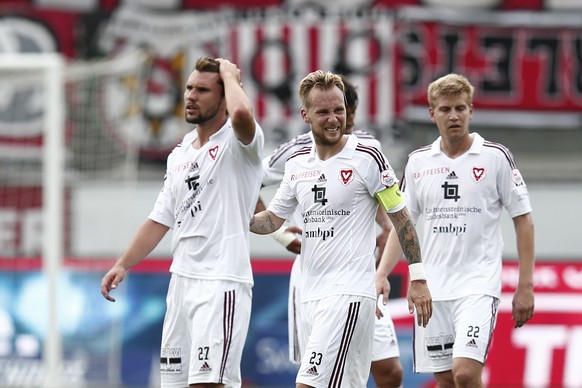 Warten gegen Thun auf ein Erfolgserlebnis: Die Spieler vom FC Vaduz.