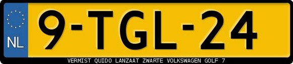 Quido Lanzaats Nummernschild.