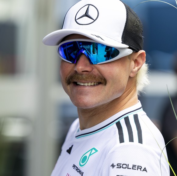 epa12171908 Mercedes reserve driver Valtteri Bottas of Finland in the paddock on media day for the Formula 1 Grand Prix of Canada at the Circuit Gilles-Villeneuve in Montreal, Canada, 12 June 2025. Th ...