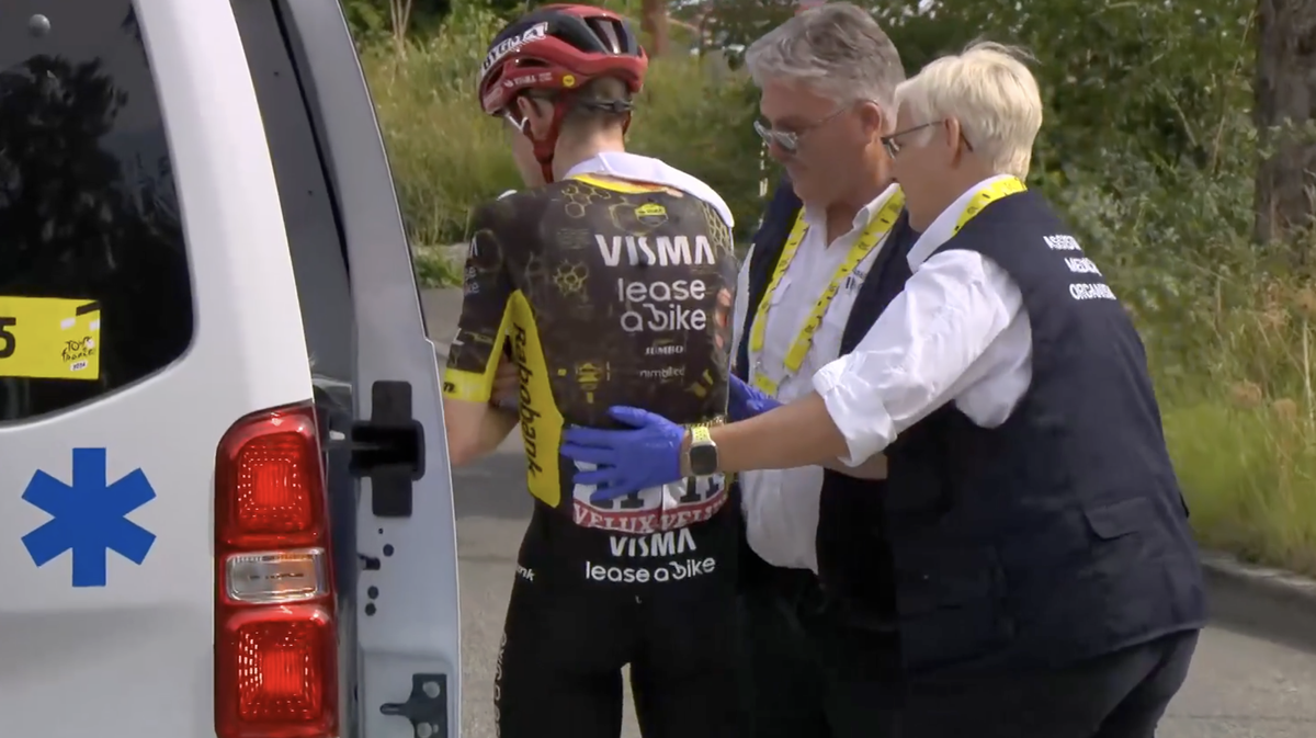 Jonas Vingegaard gibt die Tour de France 2026 nach einem Sturz in der 15. Etappe auf