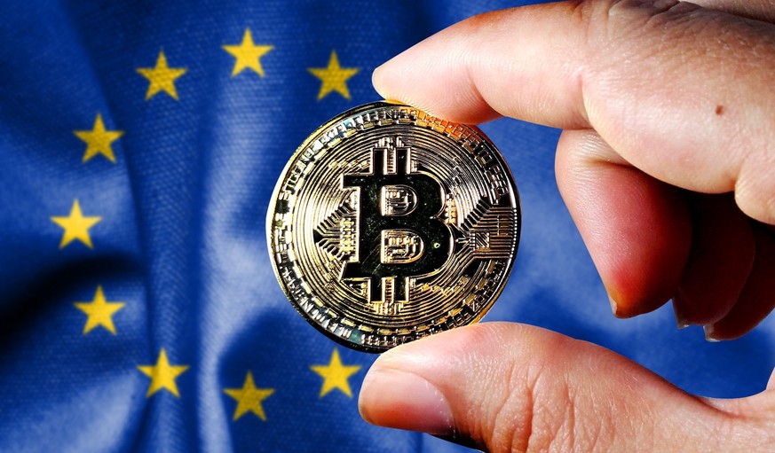 Symbolische Bitcoin-Münze: Die EU-Steuerbehörden verstärken Zusammenarbeit bei Kryptowährungen.