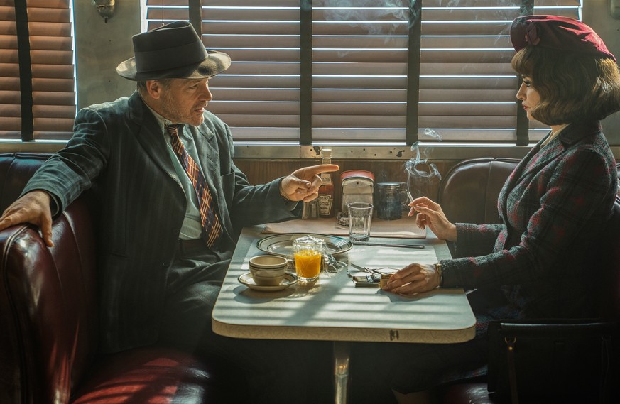 This image released by Warner Bros Entertainment shows Peter Sarsgaard, left, and Penélope Cruz in a scene from "The Bride!" (Warner Bros Entertainment via AP)
Film Review - The Bride!