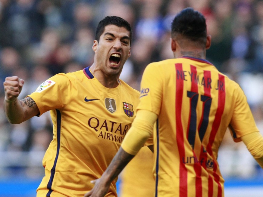 Suarez jubelt zurecht: Er ist der beste Liga-Skorer.