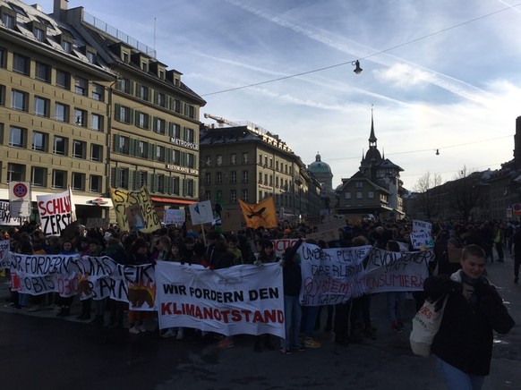 Klimastreik in Bern. 