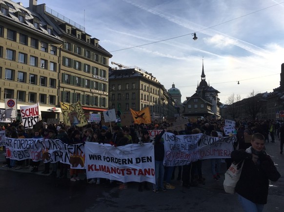 Klimastreik in Bern.