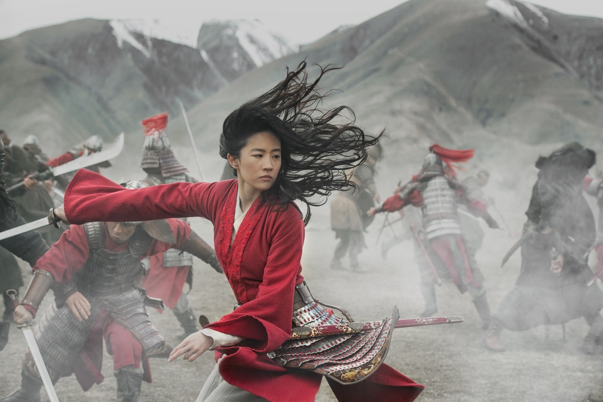 This image released by Disney shows Yifei Liu in the title role of "Mulan." Last month, Walt Disney Co. experimented with the $200 million "Mulan" as a $30 premium buy on its fast- ...