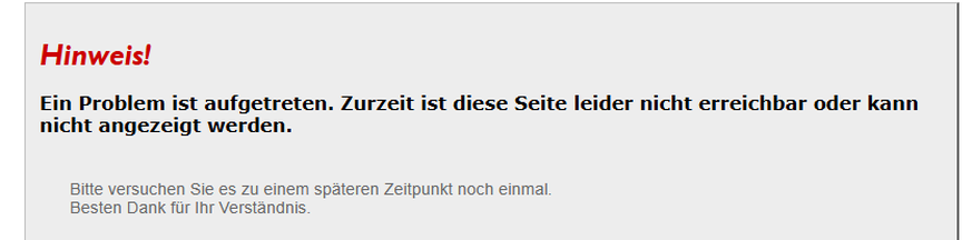 Störung Thun