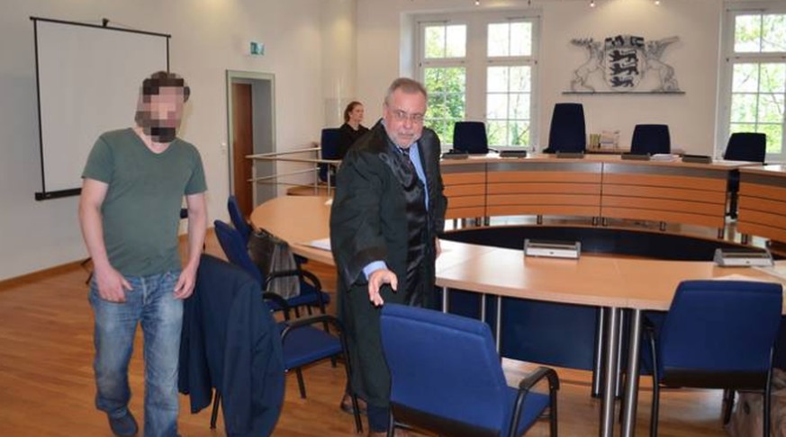 Der 37-jährige Vater des Babys (l.) wurde vom Landgericht Waldshut wegen Totschlags verurteilt.