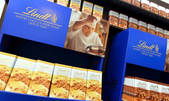 Chocolate from Lindt & Spruengli photographed during a media conference in Kilchberg on Tuesday, March 11, 2014. Chocolate manufacturer Lindt & Spruengli held a report...