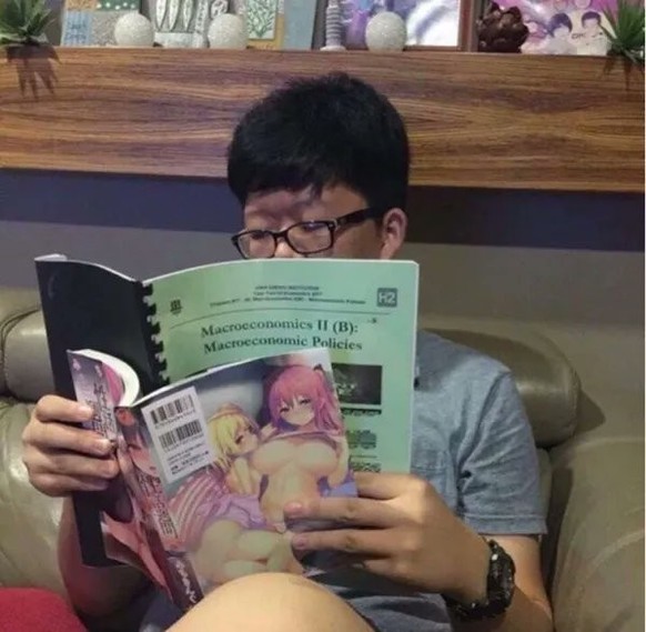 Faildienstag: Junger Mann schaut Manga-Porn UND Hausaufgaben