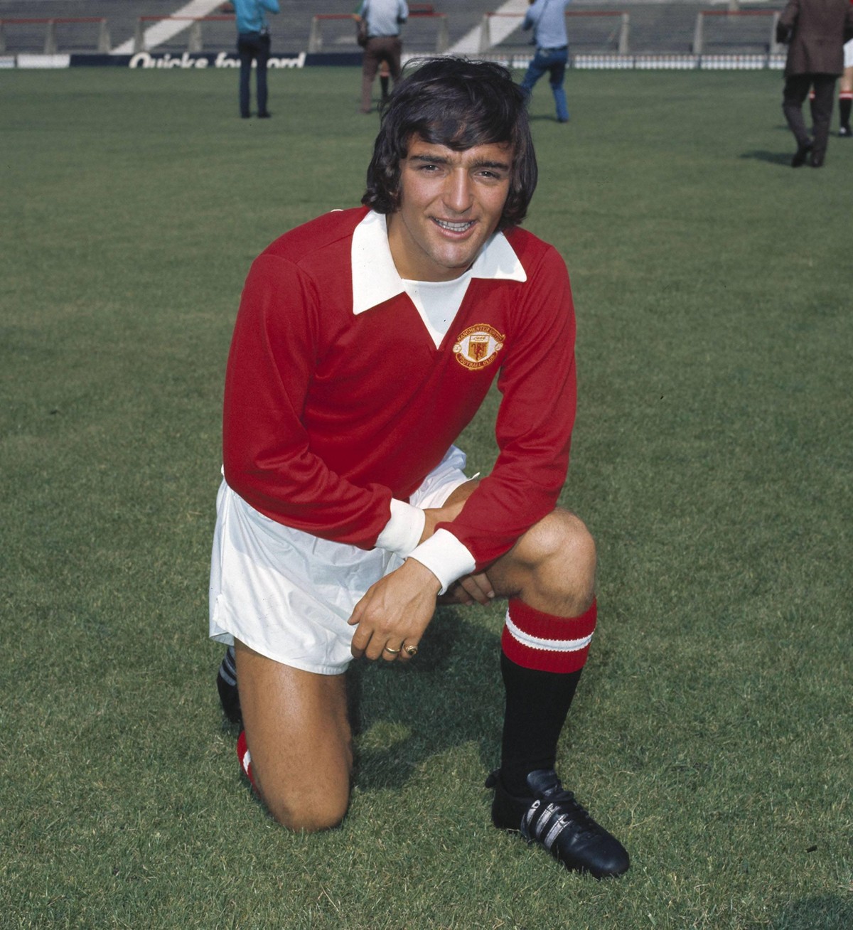 Bildnummer: 07684413 Datum: 01.08.1973 Copyright: imago/Colorsport
Lou Macari (Manchester United) Photocall 1973/1974 PUBLICATIONxINxGERxSUIxAUTxHUNxPOLxUSAxONLY ; Fussball Herren vdia xmk xo0x 1973  ...