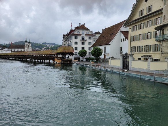 In Luzern war die Hochwasser-Lage während Tagen extrem angespannt.