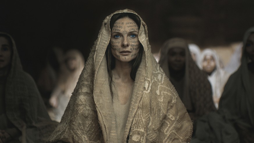 This image released by Warner Bros. Pictures shows Rebecca Ferguson in a scene from &quot;Dune: Part Two.&quot; (Warner Bros. Pictures via AP)