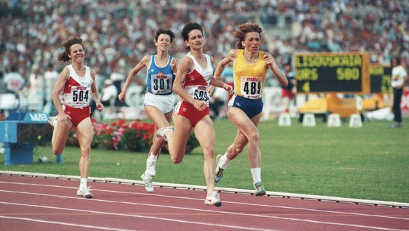 Gasser bei der WM 1987 in Rom.