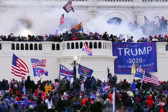 FILE - Rioters storm the West Front of the U.S. Capitol, Jan. 6, 2021, in Washington. (AP Photo/John Minchillo, File)
Storm At The Capitol