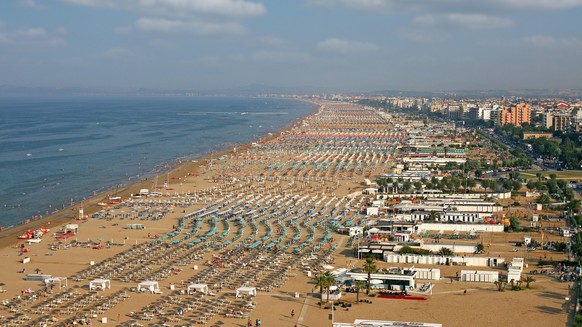 Rimini beach Adriatic sea summer season