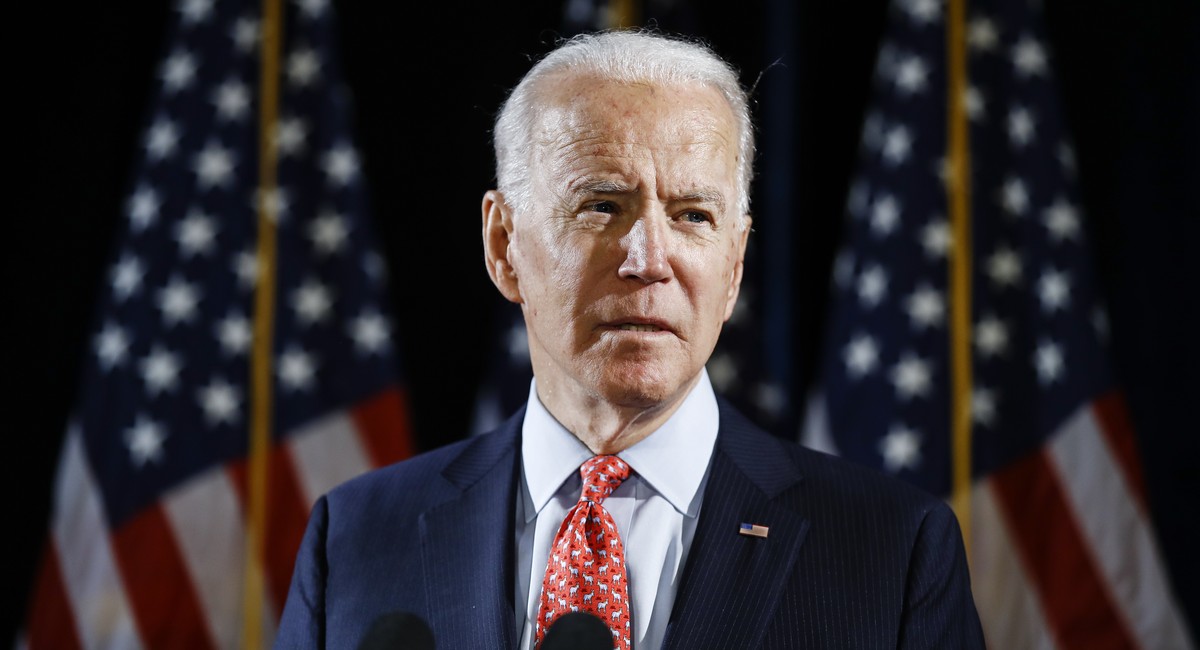 FILE - In this March 12, 2020, file photo Democratic presidential candidate former Vice President Joe Biden speaks about the coronavirus in Wilmington, Del. (AP Photo/Matt Rourke, File)
Joe Biden