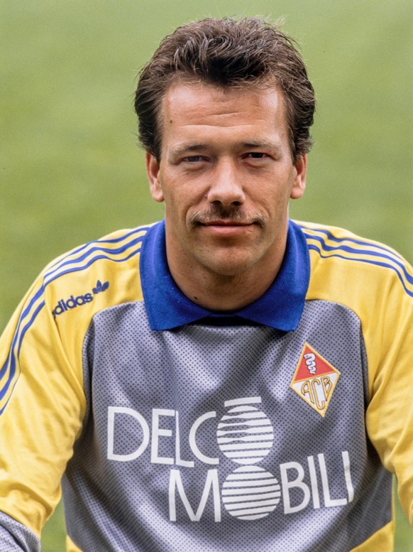Beat Mutter, Torhueter bei AC Bellincona, aufgenommen im Jahr 1989. (KEYSTONE/Str)